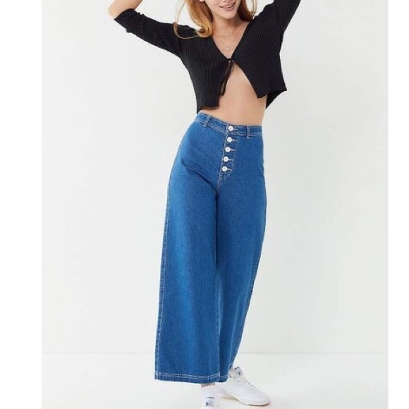 Urban Outfitters Denim - Urban Outfitters BDG Juliette Cropped Wide Leg Jeans